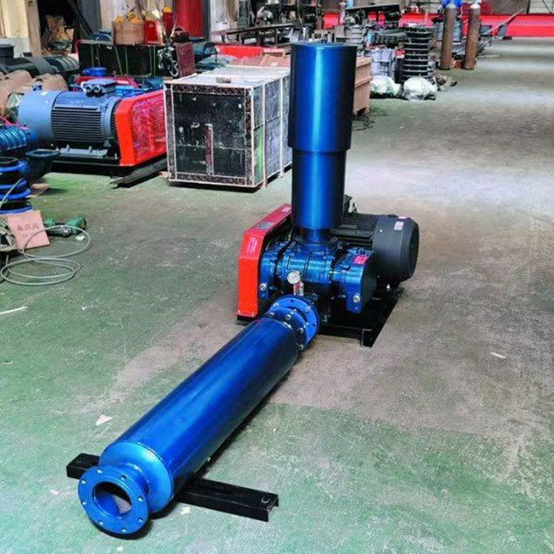 45KW三叶罗茨鼓风机气力输送水产养殖污水处理罗茨风机