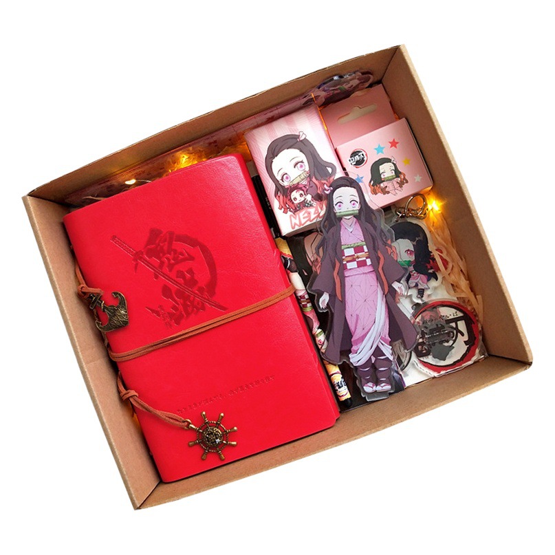 Student Gift Box Tanjiro, Shinobu, Nezuko, Kyojuro, Muichiro Anime Peripheral Stationery Set Gift