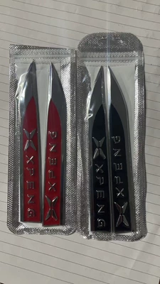 Metal Sticker Personalized Car Sticker, Body sticker - a-pair-of-clothes-xiaopeng-red