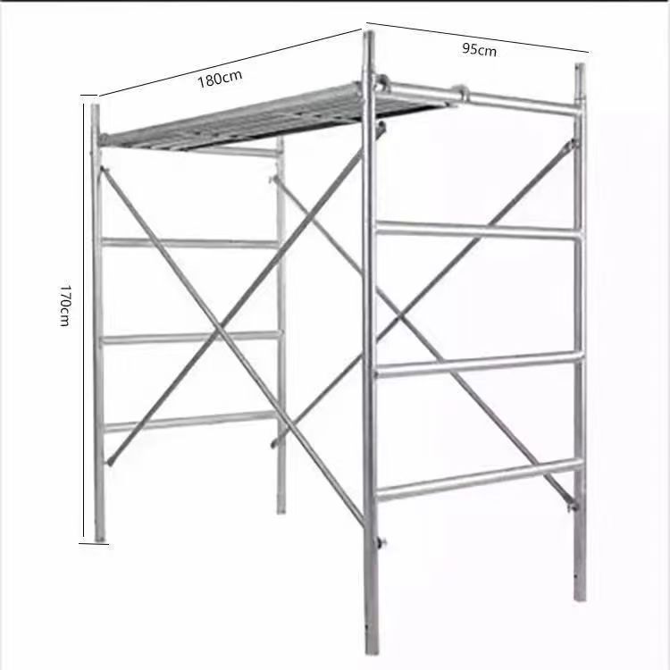 四杠镀锌脚手架多功能移动式加厚脚手架工地施工装修用活动脚手架