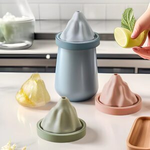 シリコン製氷皿 雪山型 お手入れ簡単 易脱模 家庭用DIY ポータブル 卸売 ピンク水色海洋グリーン