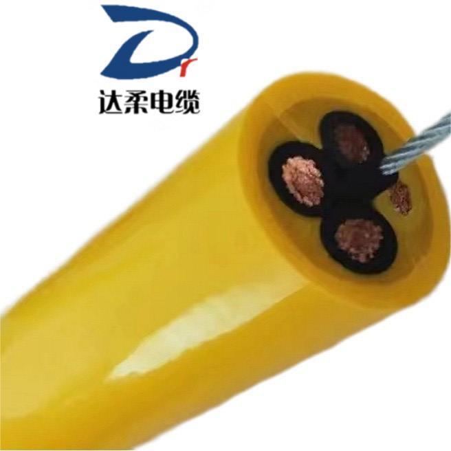 达柔牌塔式起重机卷筒电缆PUR/硅橡胶高柔性抗拉耐扭铠装卷筒电缆