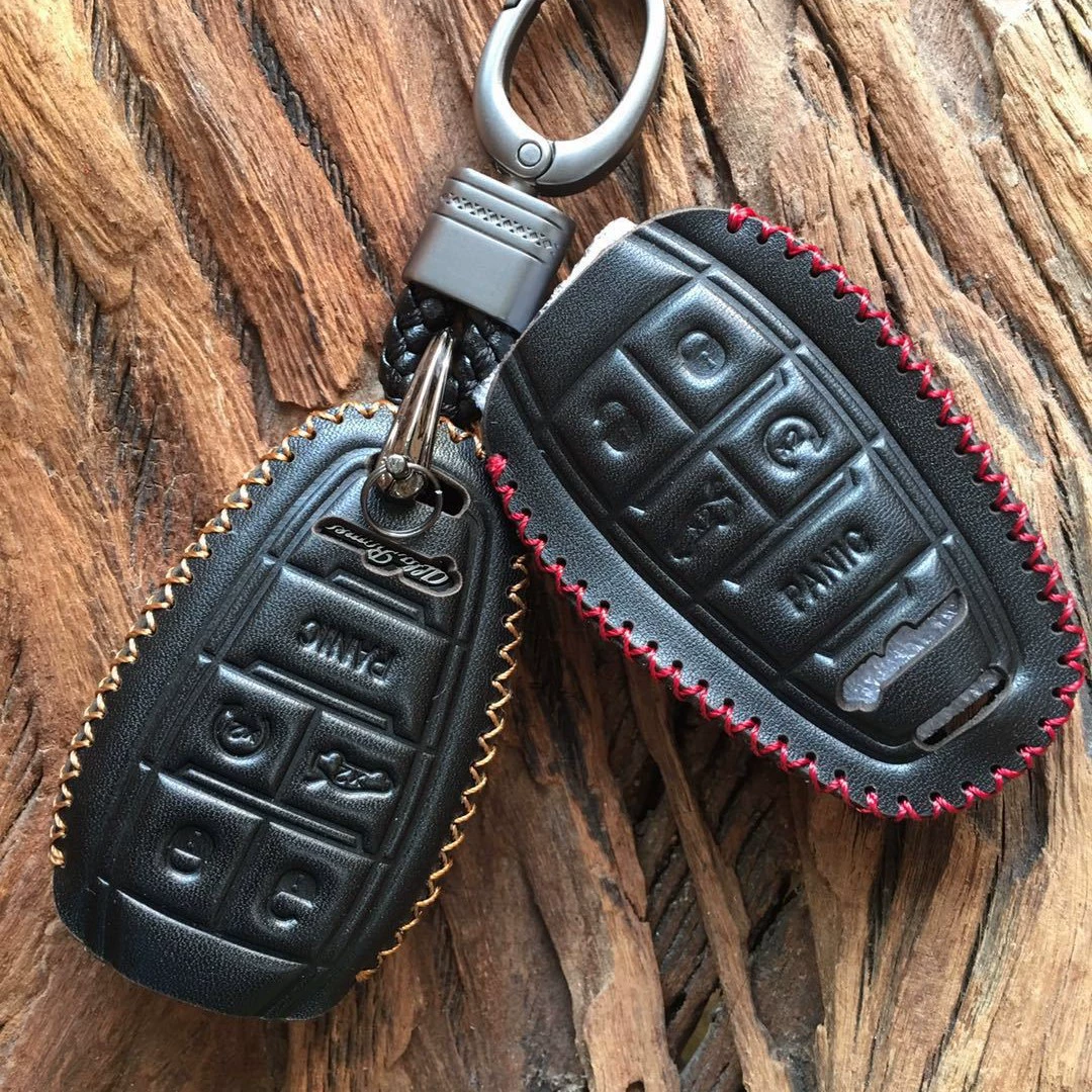 Подходит для модифицированного ключа Alfa Romeo Giulia Juliet Stelvio, чехол для ключей от машины из натуральной кожи