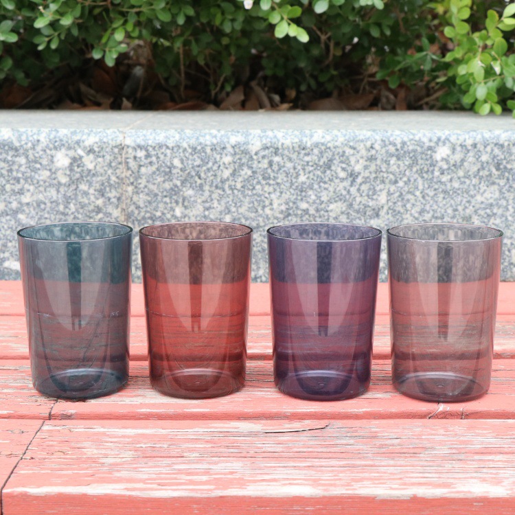 加厚塑料防摔冷热水杯 大容量牙刷杯漱口杯饮料咖啡杯 透明茶杯