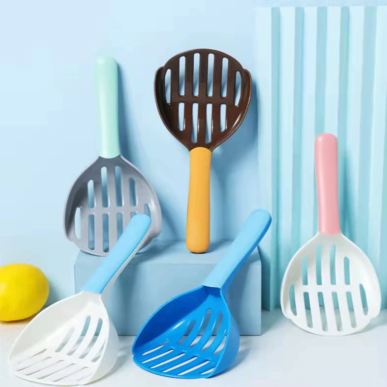 Чистящие средства для домашних животных Amazon новая пластиковая двухцветная Лопата Для Кошачьих экскрементов сборщик унитаза мгновенный фильтр тофу Лопата для кошачьих туалетов