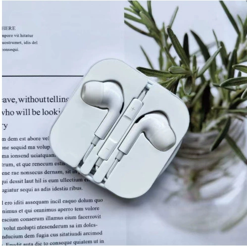 Наушники Apple, совместимые с мобильным телефоном, проводное управление