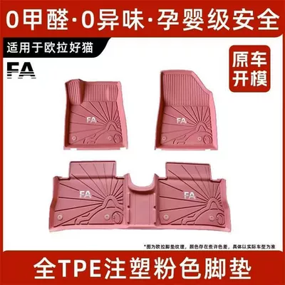 of formaldehyde-free materials, odorless, non-slip, safe | Ayaqaltılar (Kovriklər) - please-note-the-year-when-placing-an-order-or-contact-customer-service-to-inform-them-injection-molded-full-tpe-pink-foot-mat