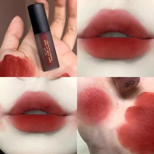 Pure desire Lip Glaze Matte fog velvet waterproof non-fading non-stick Cup student yellow skin fake plain face white mouth red lip mud