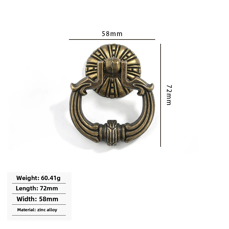 Antique retro bronze ring, furniture, European style