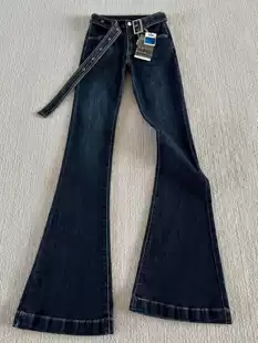 Джинсы ретро тёмно‑синего цвета, приталенные эластичные брюки, весна‑лето, размеры XS–XL