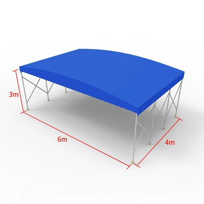 Push-Pull Awning, Mobile Canopy, Avtomobil yan çətirləri - length-4m-width-6m-height-3m-frame-top-cloth-see-description-for-size