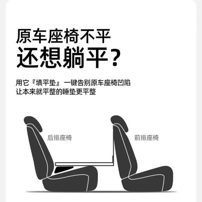 Vehicle-mounted inflatable bed, Car Foldable Mattress Sleeping