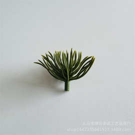 仿真植物圣诞松针3CM小松头 圣诞圈圣诞藤条工艺品装饰PE小松批发