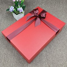 超大号红色礼盒长方形礼品盒礼服连衣裙高跟运动鞋礼物包装盒定制