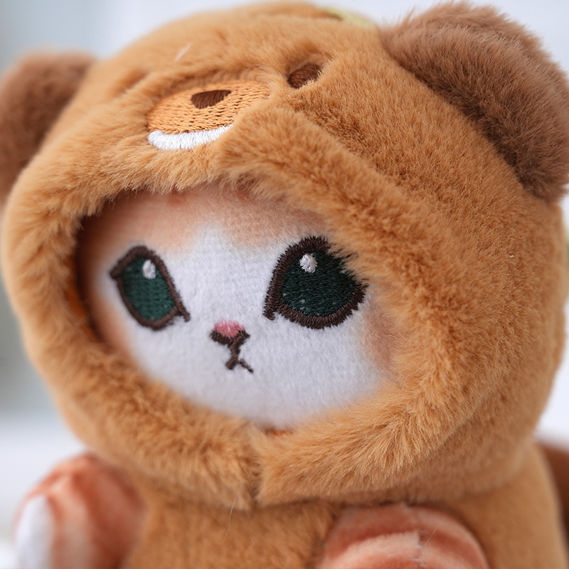 跨境mofusand猫福珊迪长尾巴动物系列毛绒公仔卡通鲨鱼猫玩偶萌礼|undefined