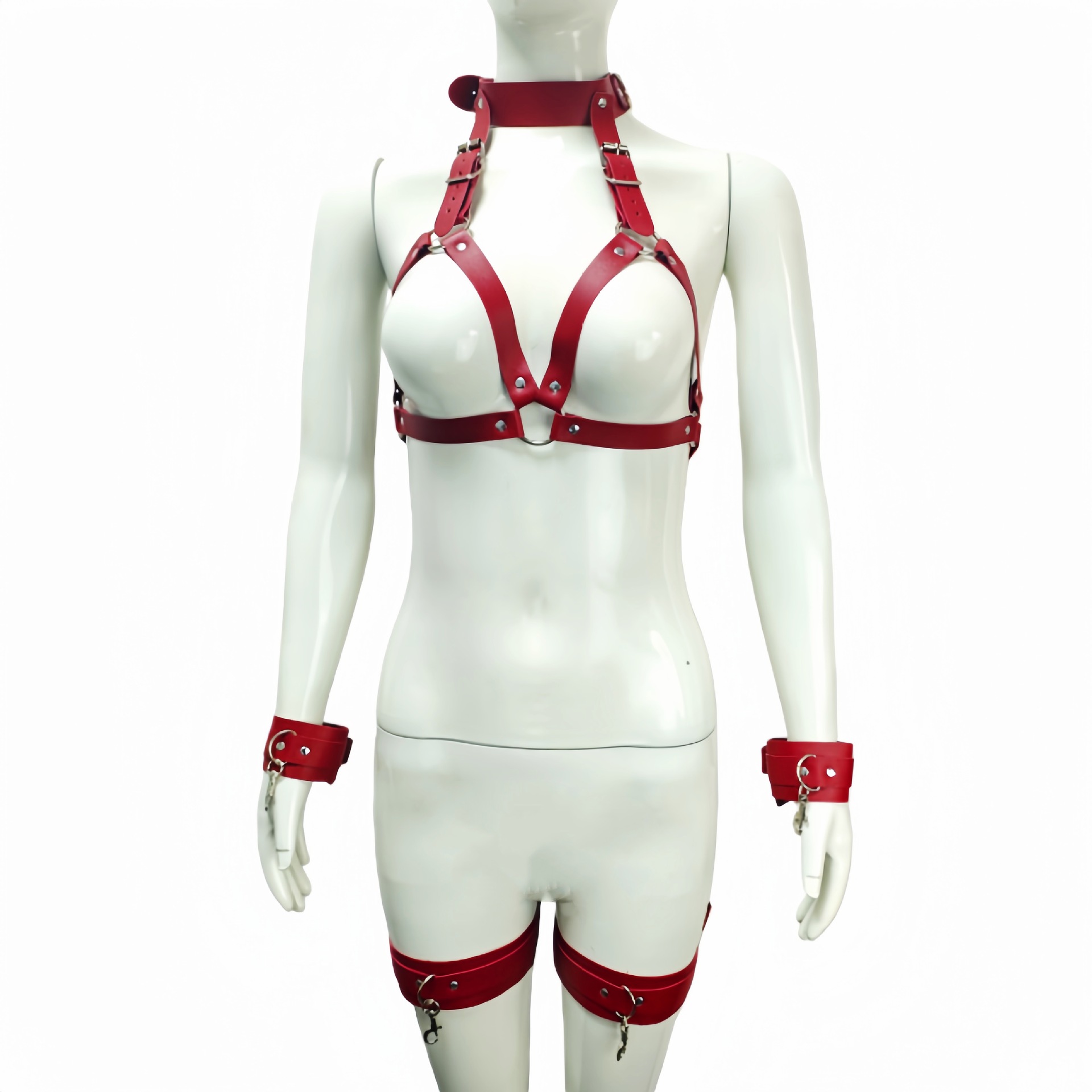 Bdsm Body Restraint Harness Set For Erotic Bondage Games_voghion.com