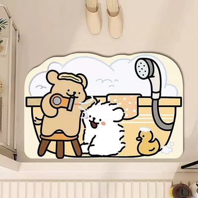 Avtomobil döşəmə paspasları — Diatom Mud Floor Mat - jia-blow-maomao-4060cm-diatom-mud