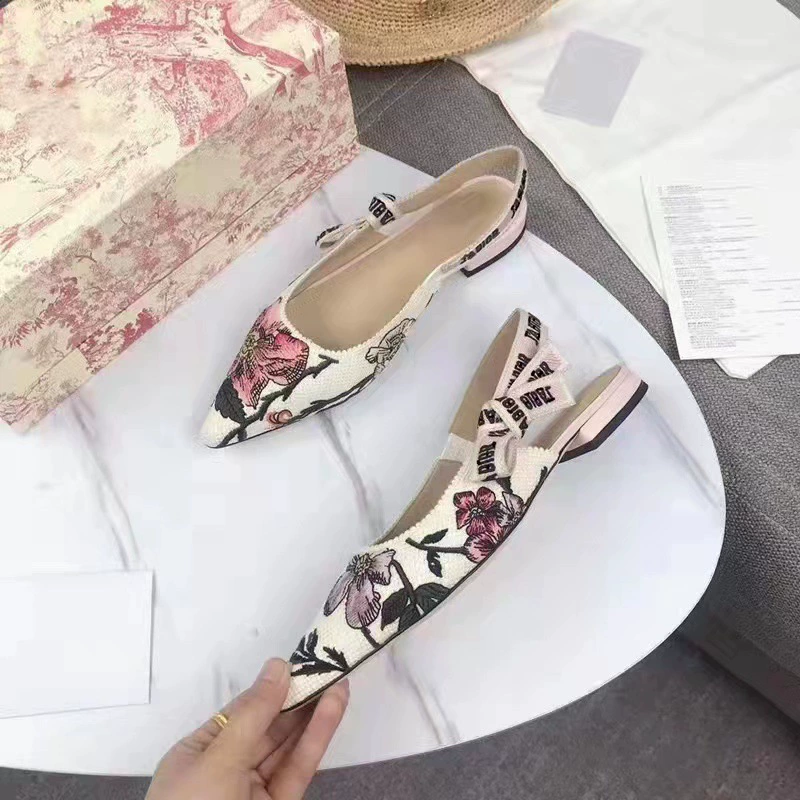 Пляжная тканая обувь с бантом, вышивка, стиль Chanel, для подружек невесты