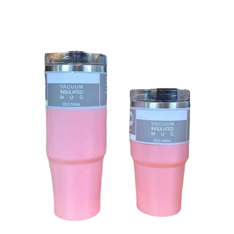 Transfronterizo nuevo 20 coche taza doble 304 taza de vacío de acero inoxidable frío-mantenimiento calentador de hielo taza portátil coche taza de café