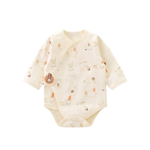 Newborn baby clothes spring summer hot selling diaper shirt baby pure cotton Aa class ha shirt infant boneless triangular crawling suit