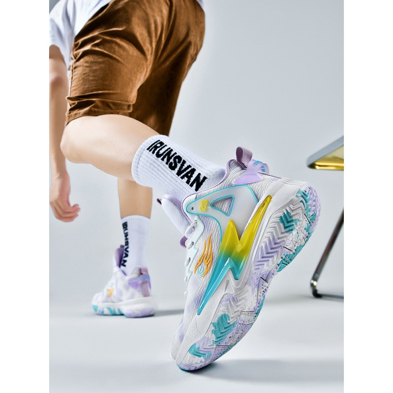 Zapatos de baloncesto de verano para hombres y mujeres parejas de tela de malla transpirable antideslizante zapatos de baloncesto