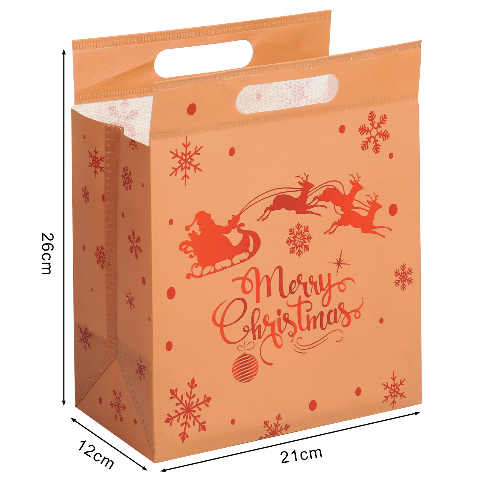 Engrosar las bolsas de Navidad no tejidas bolsas de regalo grandes bolsas de regalo promoción de tiendas de centros comerciales bolsas de mano se pueden imprimir logotipos image 11