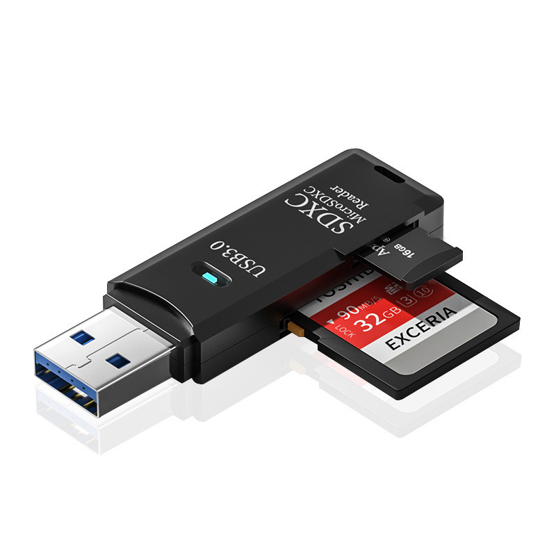 读卡器usb3.0高速多功能多合一sd内存卡tf转换器车载通相机读卡器|undefined