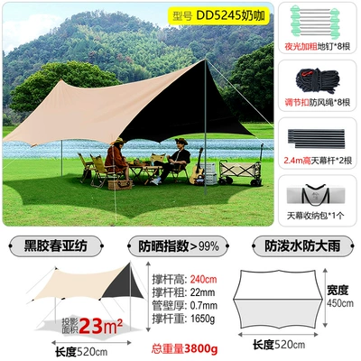 Canopy Thickened Sunscreen Coating – Avtomobil yan çətirləri - vinyl-octagonal-saucer-23cm-flat-milk-coffee-4-16-person-capacity-canopy