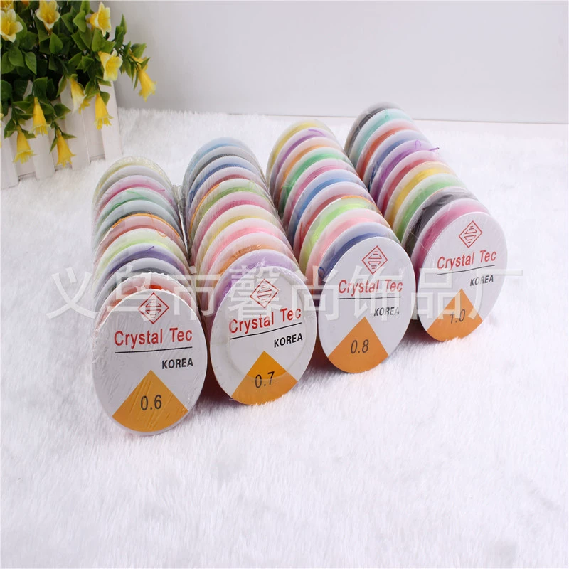 Сквозные бусины эластичная нить ТПУ Кристалл эластичная нить прозрачный смешанный цвет на складе смешанный цвет прямые поставки с фабрики
