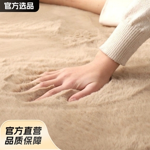 Ins Style Imitation Rabbit Fur Carpet Living Room Coffee Table Full Floor Mat Bedroom Bedside Blanket Machine Washable Plush Bay Window Floor Mat
