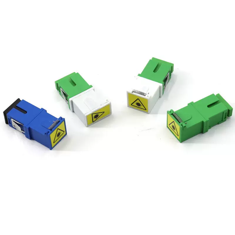 厂家电信级弹簧盖法兰光纤连接器SC/APC接口SC光纤适配器单工批发