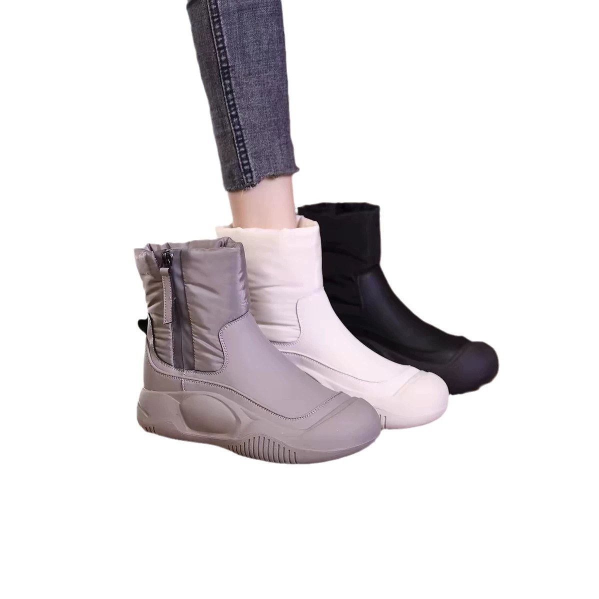 Warm non-slip low boots platform, 2025 years