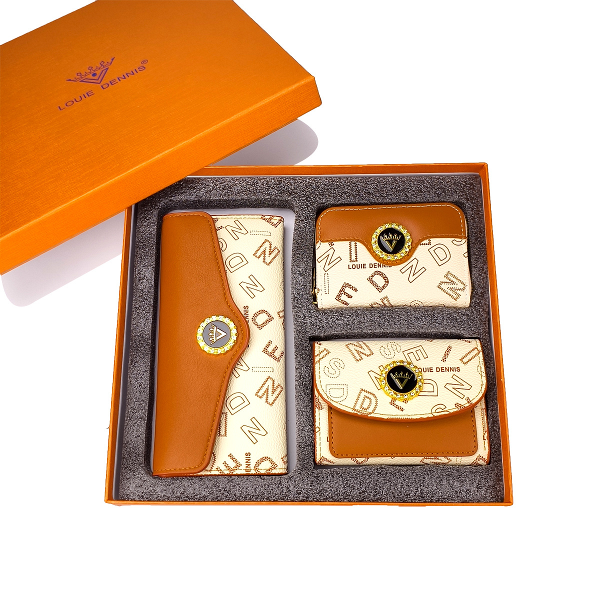 2025新型三点セットギフトボックス財布カバンセット素敵ギフトボックスレディース財布