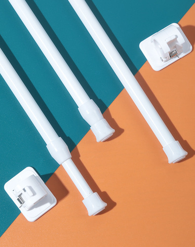 No punching retractable door curtain rod, half curtain rod, window wardrobe screen, hanging rod, shower curtain rod, bedroom towel and bathroom