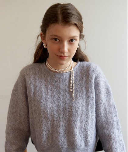 French-style elegant, sweet, gentle temperament imitation pearl zirconium pendant Y-chain sweater chain with multiple wearing methods for women