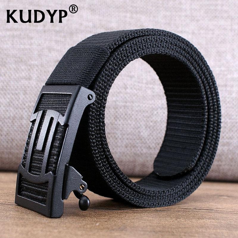 Cinturón automático de nailon ancho 35 mm para hombre uso diario