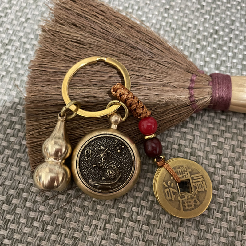 上开口铜葫芦钥匙扣 鼠