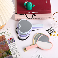 Handheld High-Definition Beauty Salon Handle Mirror Portable On-the-Go Touch-Up Square Small Mirror Direct Manufacturer Sale
