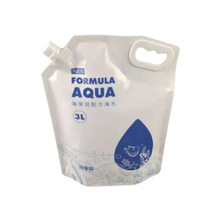 3L奶白吸嘴袋 手提玻璃水 消毒液防冻液雨刮精液体吸嘴袋批发定制