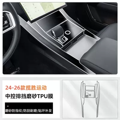 Version Center Console Gear Shift | Car interior film - 24-26-range-rover-sport-center-console-gear-shift-matte-tpu-film