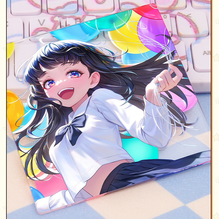 Posavasos de acrílico transparente personalizable - Con diseño de estrellas y anime - Aisla el calor y es impermeable - Para tazas y teteras