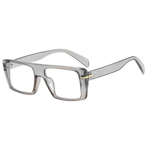 亚马逊推荐款时尚简约近视眼镜框方形平光镜圆脸形防蓝光眼镜批发