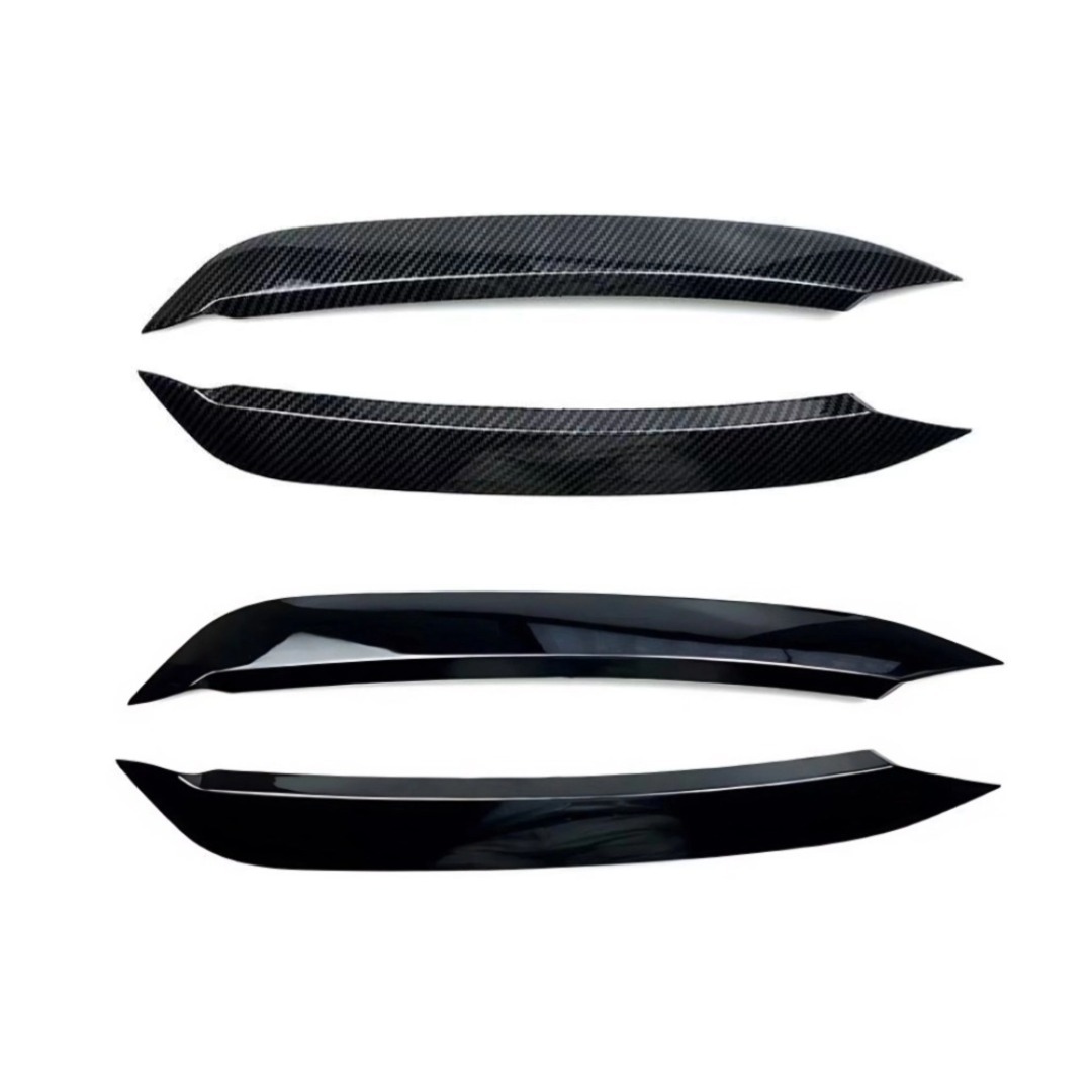 Suitable for 2017-2024 Volkswagen Polo Modified Headlight Eyebrow Appearance Decorative Strip Stickers Cross-Border Accessories