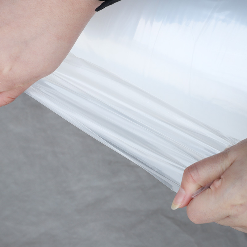 Película de plástico de polietileno tela de lluvia al por mayor engrosada tela de plástico película de invernadero ventana transparente película de polvo de sellado