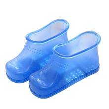 泡腳神器鞋按摩老人居家泡腳桶家用塑料按摩足浴洗腳盆加高足浴鞋
