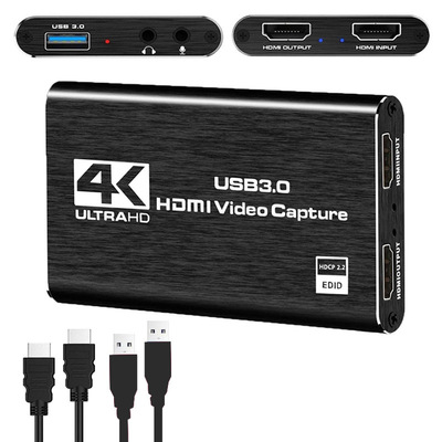 跨境hdmi采集卡4K視頻直播usb3.0數據相機ps4遊戲機頂盒錄制電腦