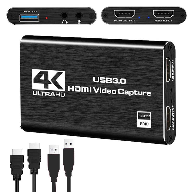 跨境hdmi采集卡4K視頻直播usb3.0數據相機ps4遊戲機頂盒錄制電腦