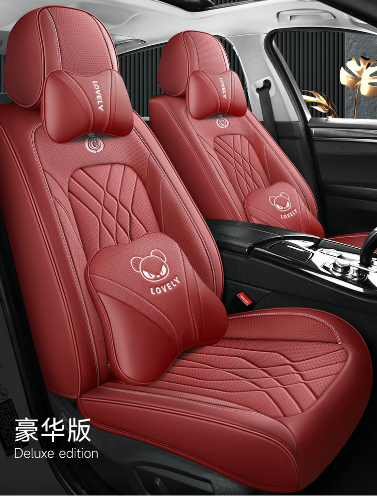 2025 New All-Inclusive Full Leather Four-Season Universal Car Cushion Seat Cover Manufacturer Wholesale