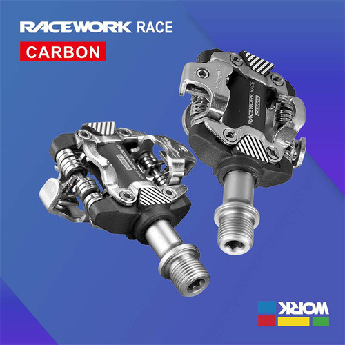 RACEWORK mountain bike locking pedals M8100 pedal bicycle self-locking pedals ultra-light DU bearing SPD pedals