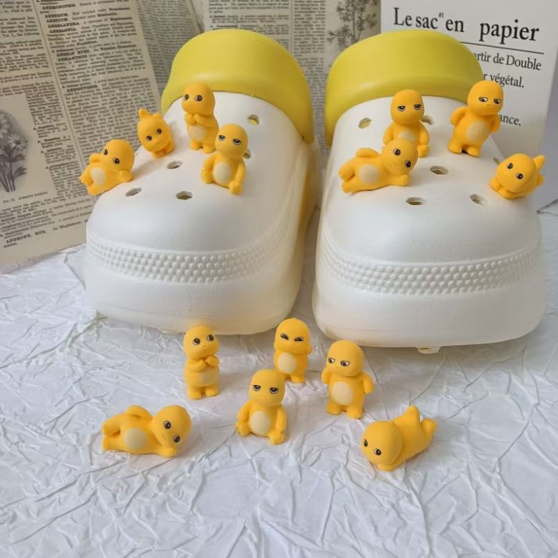 可拆卸鞋花治愈配饰鞋扣配件龙新款diy卡通迷你可爱洞洞鞋系小奶